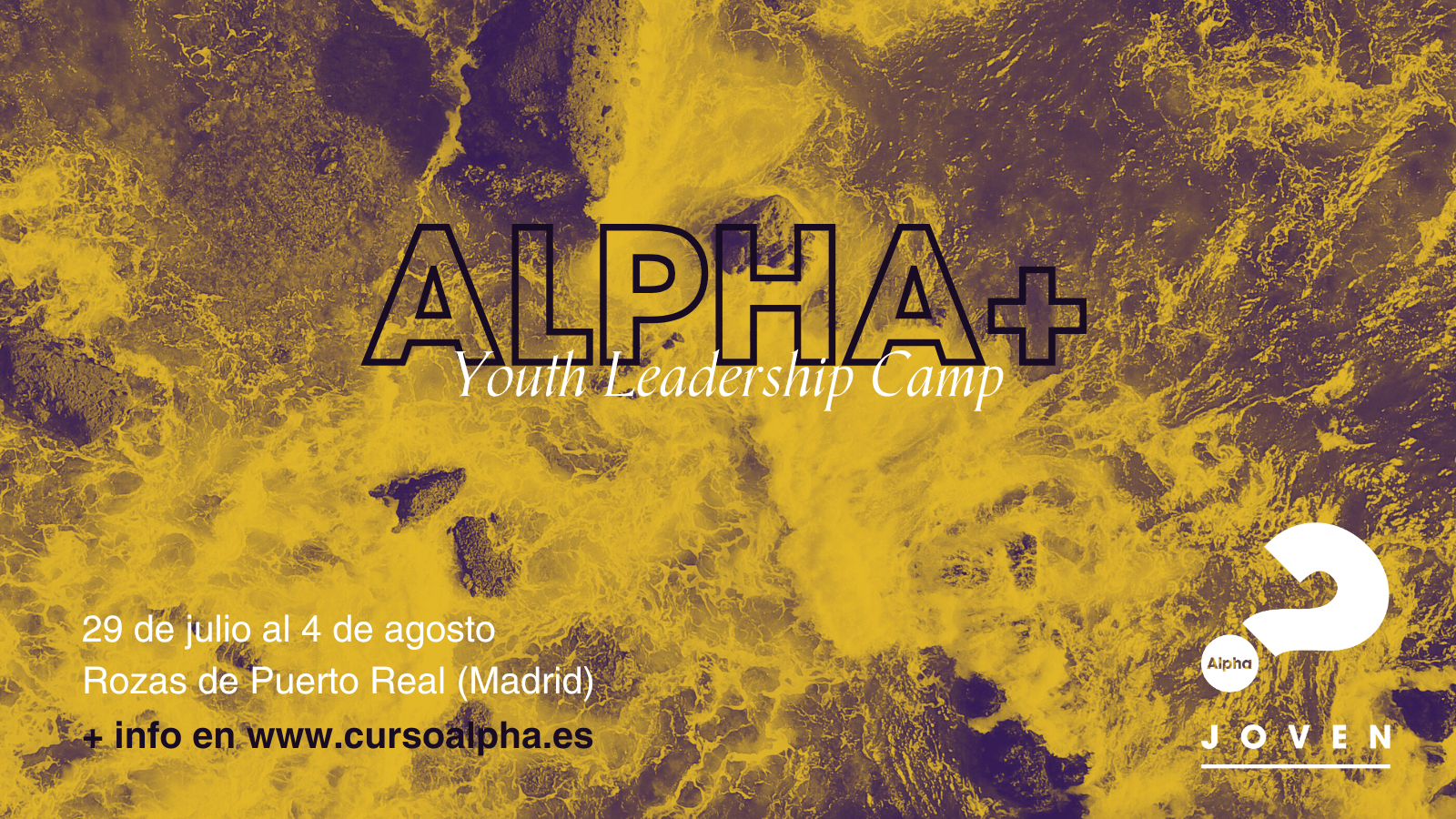 Cartel Alpha Plus para jóvenes